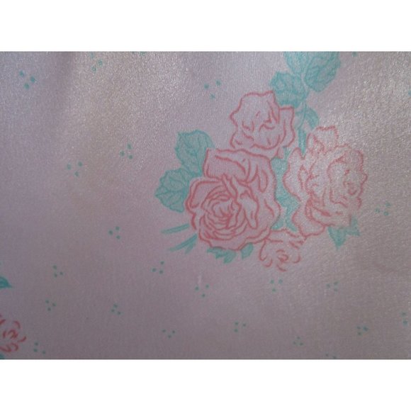 Vintage TJW by Mervyns Chemise Baby Doll Pink Rose Wide Strap Ladies M GUC - Picture 7 of 12